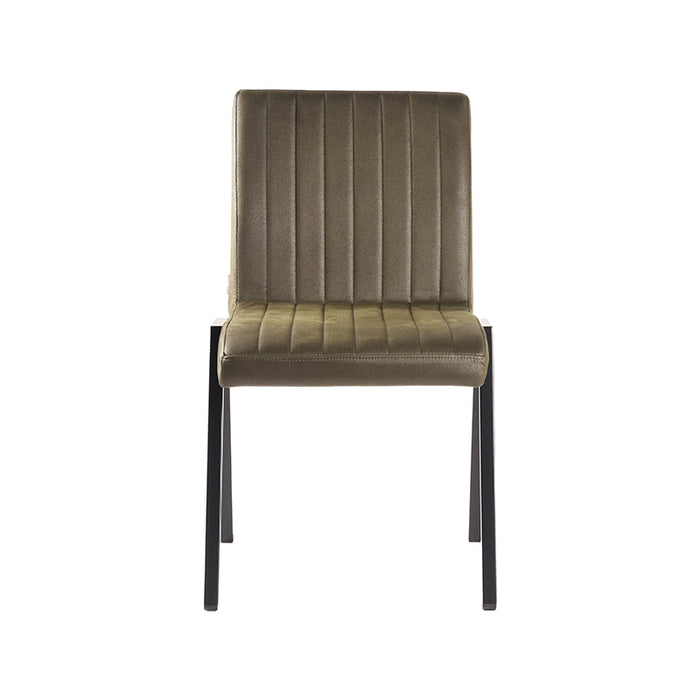 Eetkamerstoel Matz - Army green - Microfiber