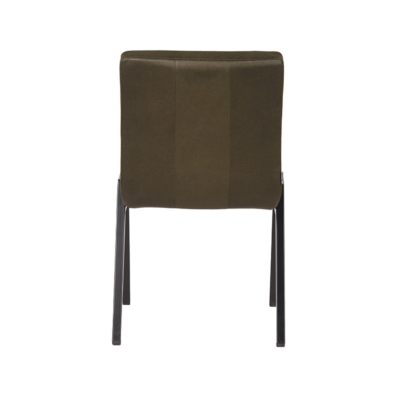 Eetkamerstoel Matz - Army green - Microfiber