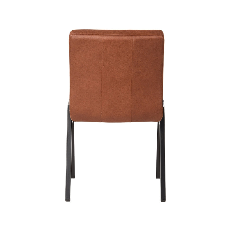 Eetkamerstoel Matz - Cognac - Microfiber