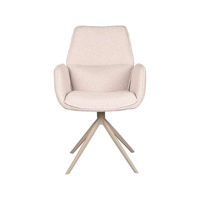 Eetkamerstoel Mellow | Naturel | Taupe onderstel