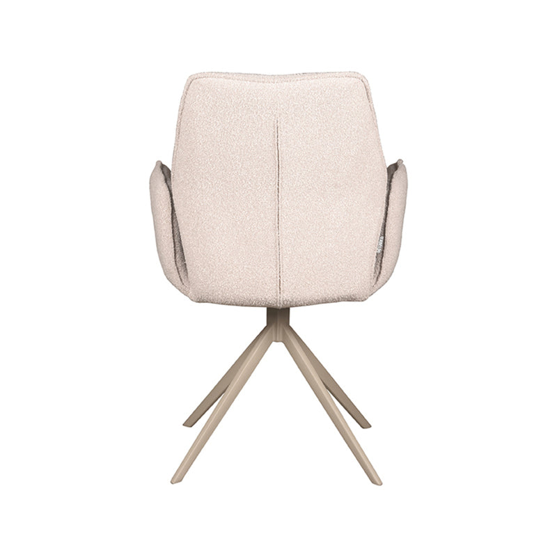 Eetkamerstoel Mellow | Naturel | Taupe onderstel