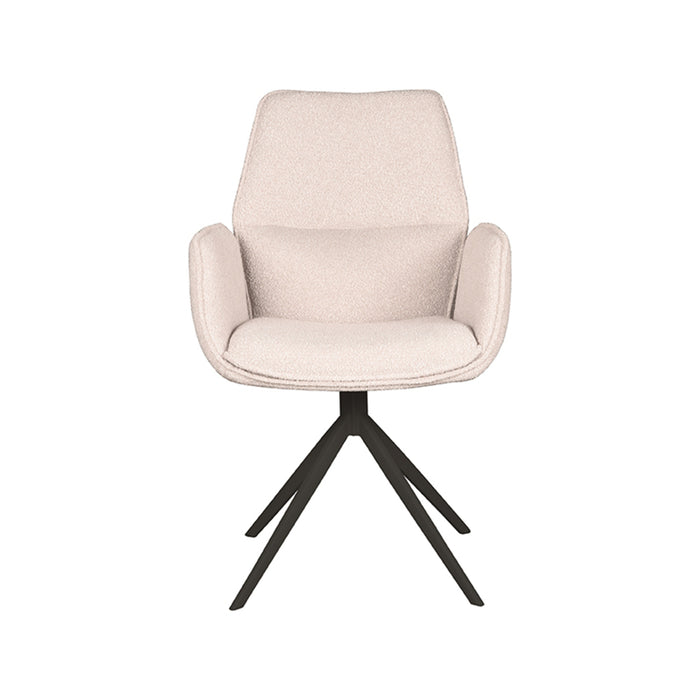 Eetkamerstoel Mellow | Naturel | Zwart onderstel