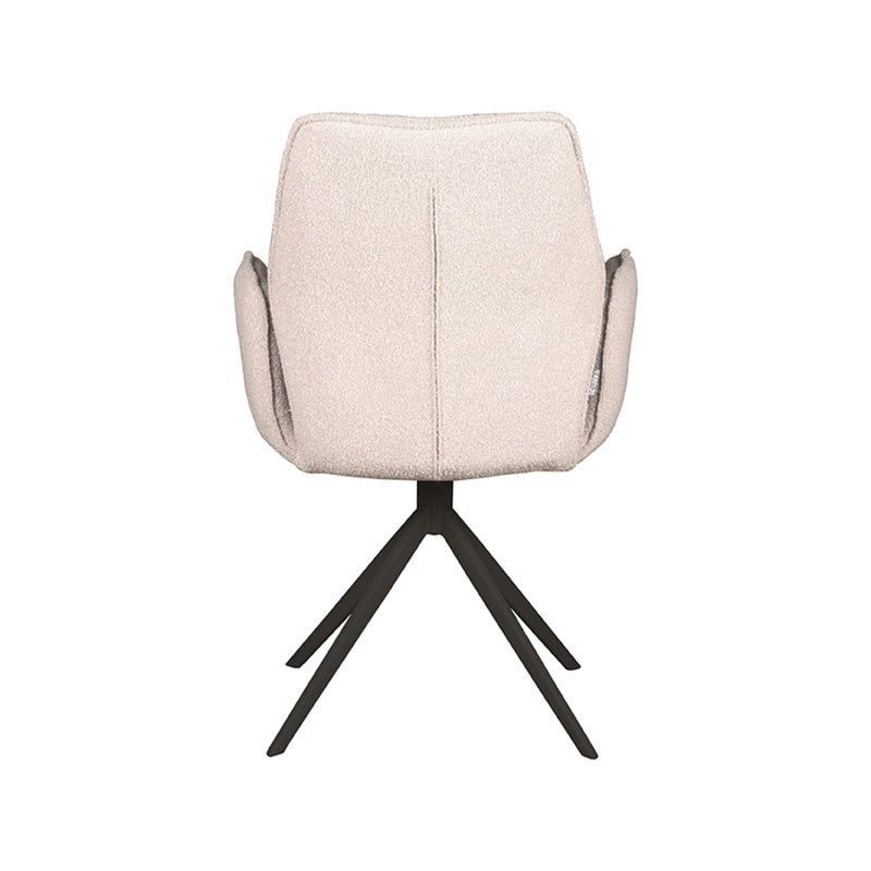 Eetkamerstoel Mellow | Naturel | Zwart onderstel