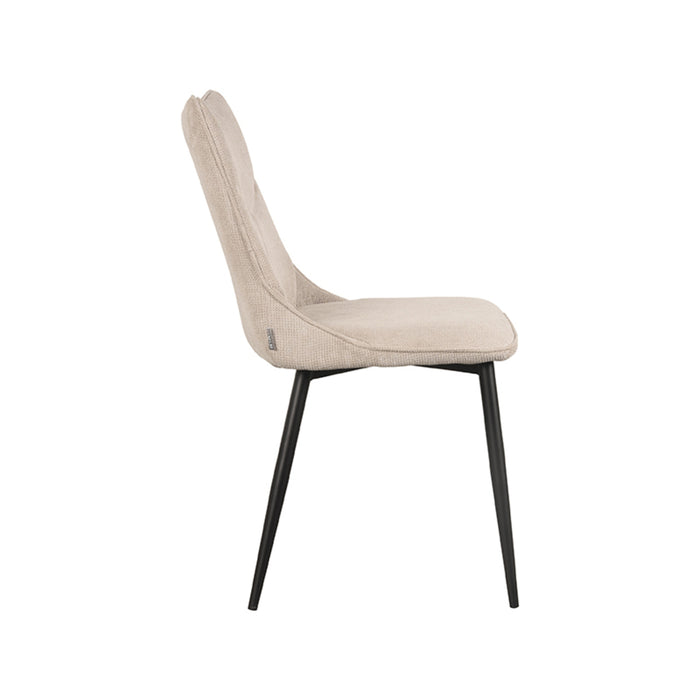 Eetkamerstoel Riv - Naturel - Synthetisch