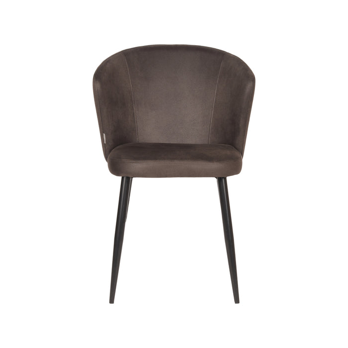 Eetkamerstoel Wave | Antraciet | Microfiber