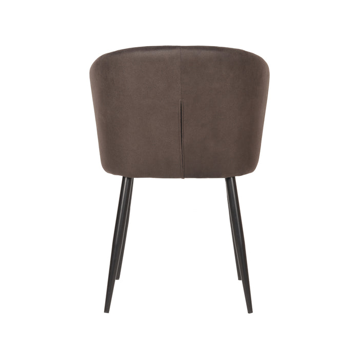 Eetkamerstoel Wave | Antraciet | Microfiber