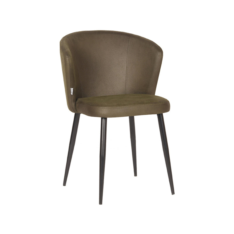 Eetkamerstoel Wave | Army green | Microfiber