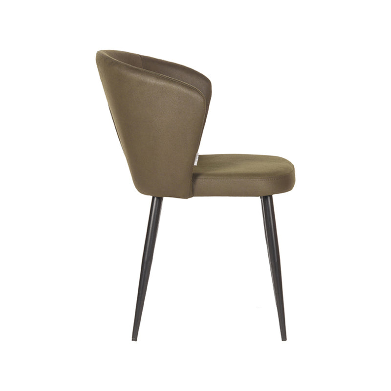 Eetkamerstoel Wave | Army green | Microfiber