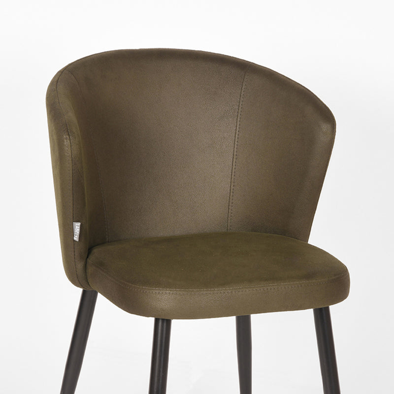 Eetkamerstoel Wave | Army green | Microfiber