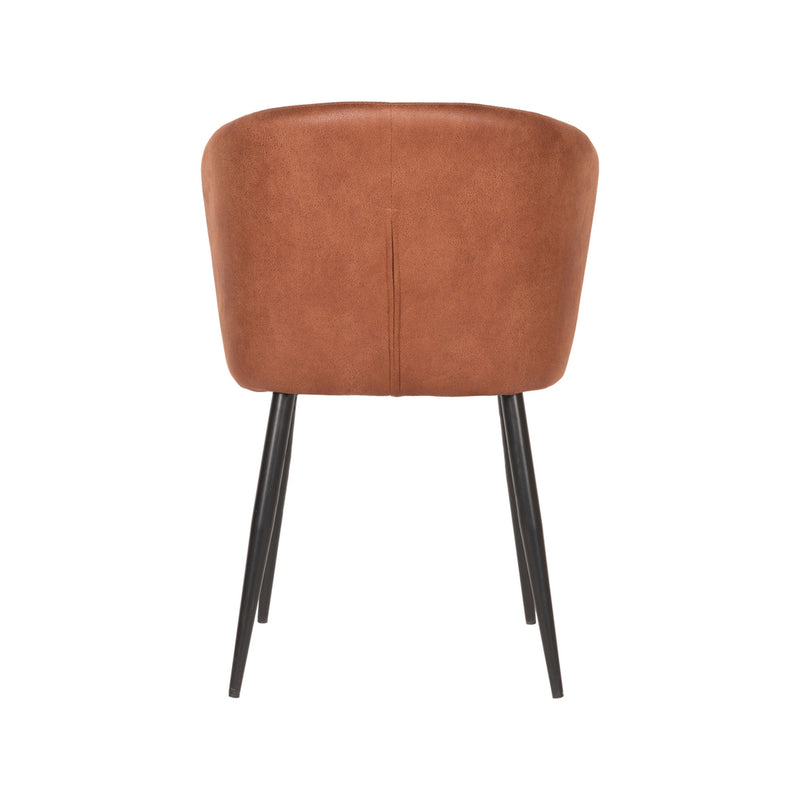 Eetkamerstoel Wave | Cognac | Microfiber