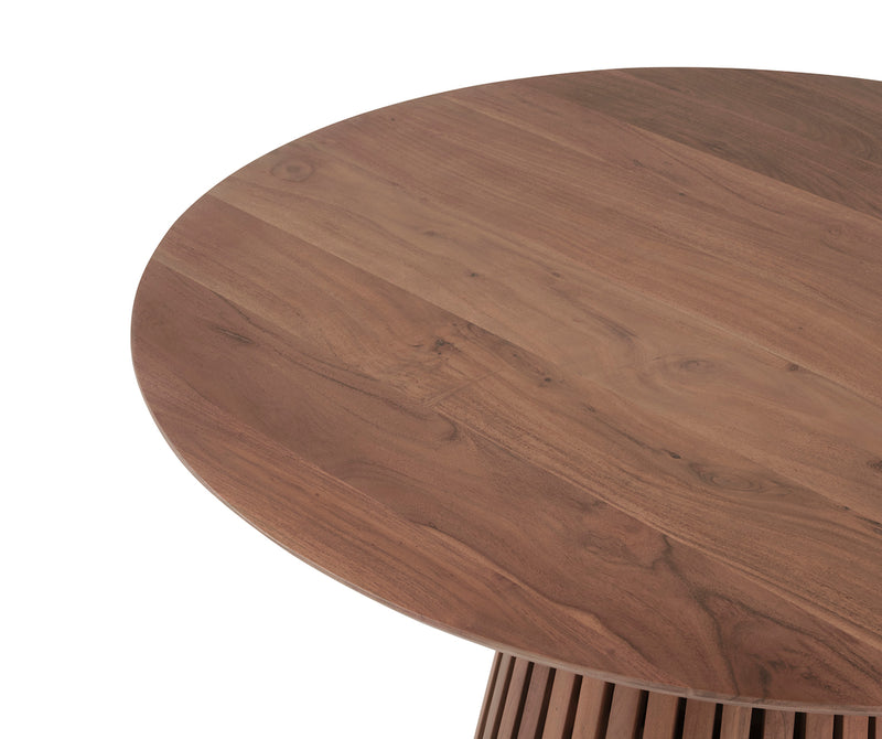 Eettafel Burundi | Acaciahout | Rond | Ø130