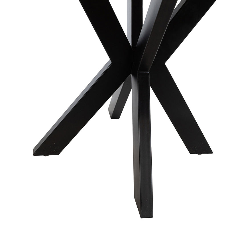 Eettafel Tokio | Massief Mangohout - Smooth Natural - Gelakt | Eetkamertafel Ø130, Mango