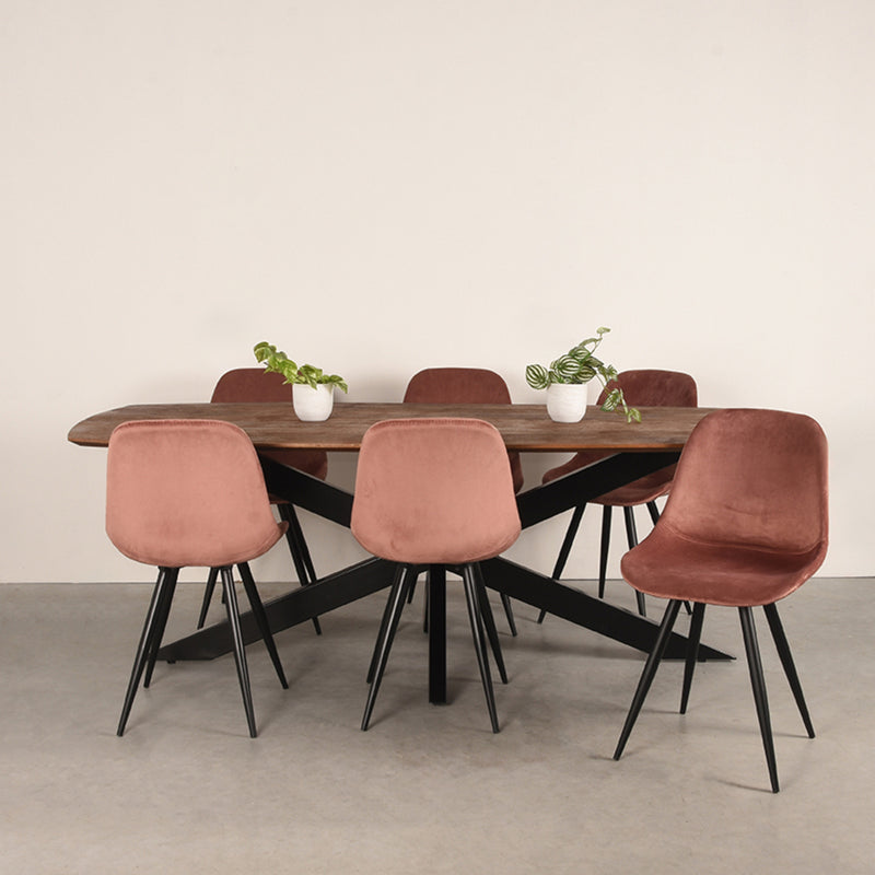 Eettafel Zane | Mangohout | 160x100x76 cm