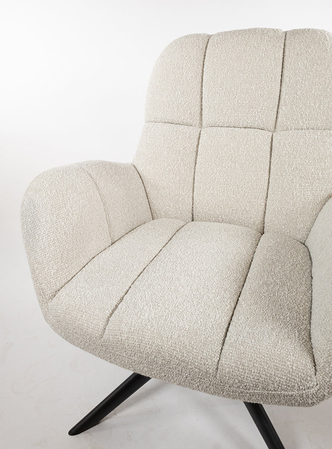 Fauteuil Elvis | draaipoot 360° | Monet | Pearl 0855
