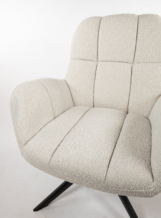 Fauteuil Elvis | draaipoot 360° | Monet | Pearl 0855