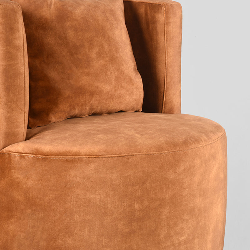 Fauteuil Evy | Oker | Velours
