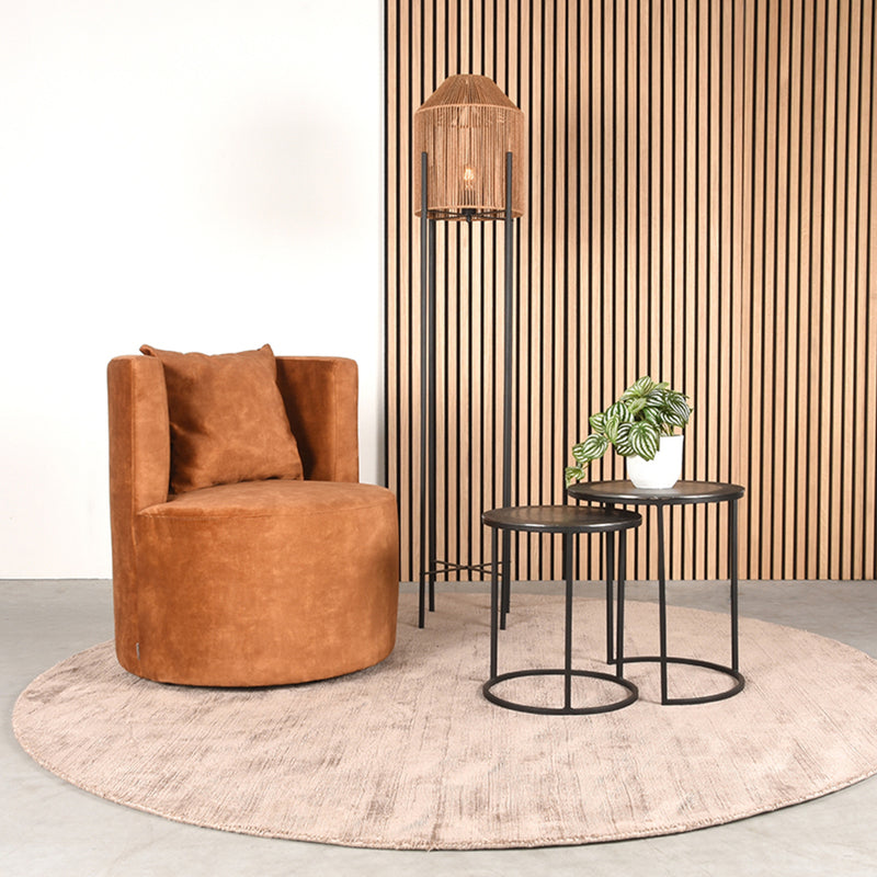 Fauteuil Evy | Oker | Velours