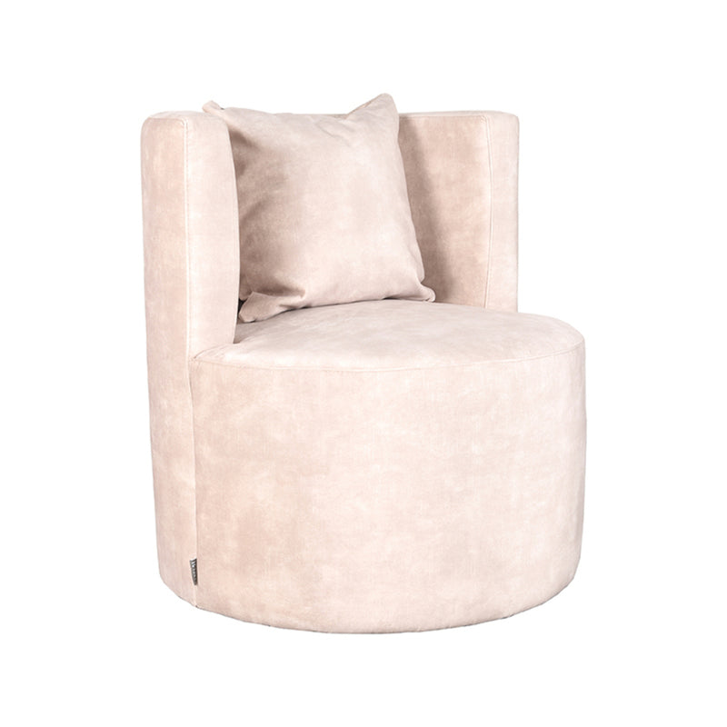 Fauteuil Evy | Naturel | Velours