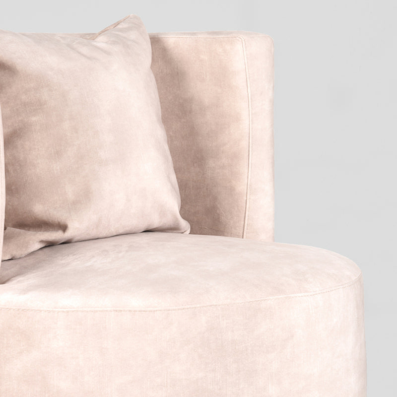 Fauteuil Evy | Naturel | Velours