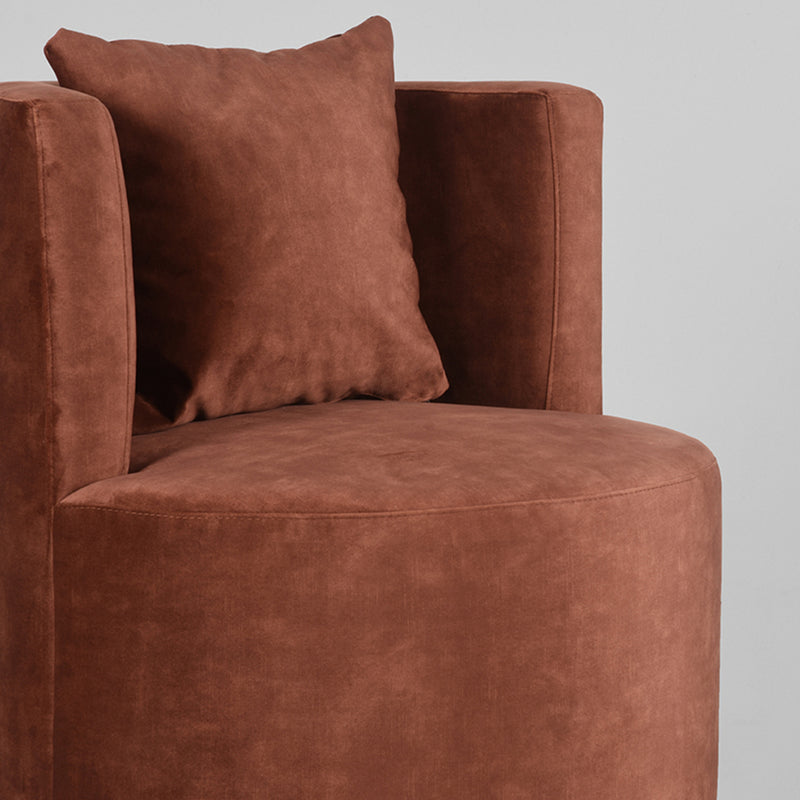 Fauteuil Evy | Rust | Velours