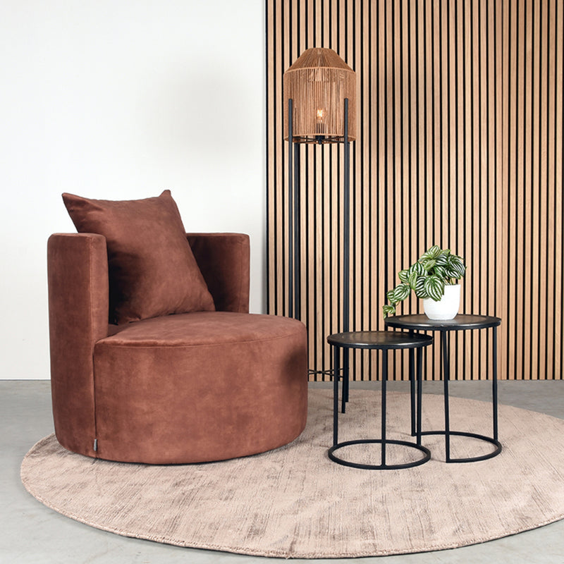 Fauteuil Evy | Rust | Velours