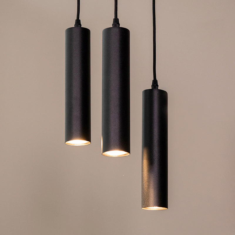 Hanglamp Ferroli | Metaal | Zwart 3 lichts