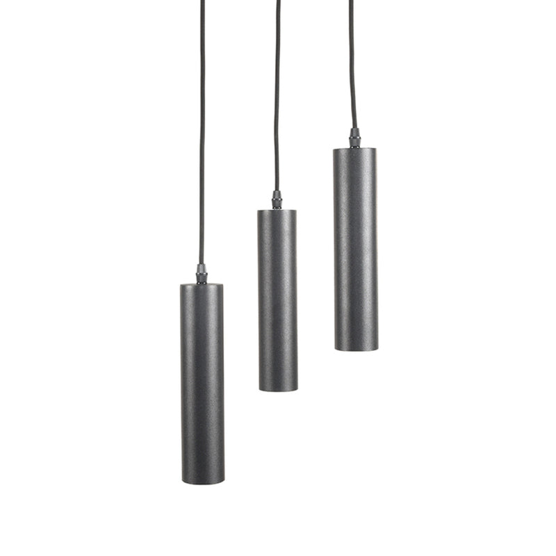 Hanglamp Ferroli | Metaal | Zwart 3 lichts