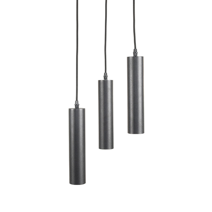 Hanglamp Ferroli | Metaal | Zwart 3 lichts