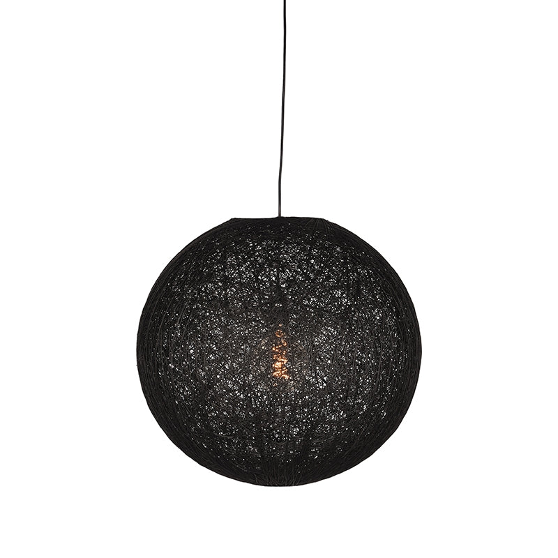 Hanglamp Twist | Vlas | Zwart M