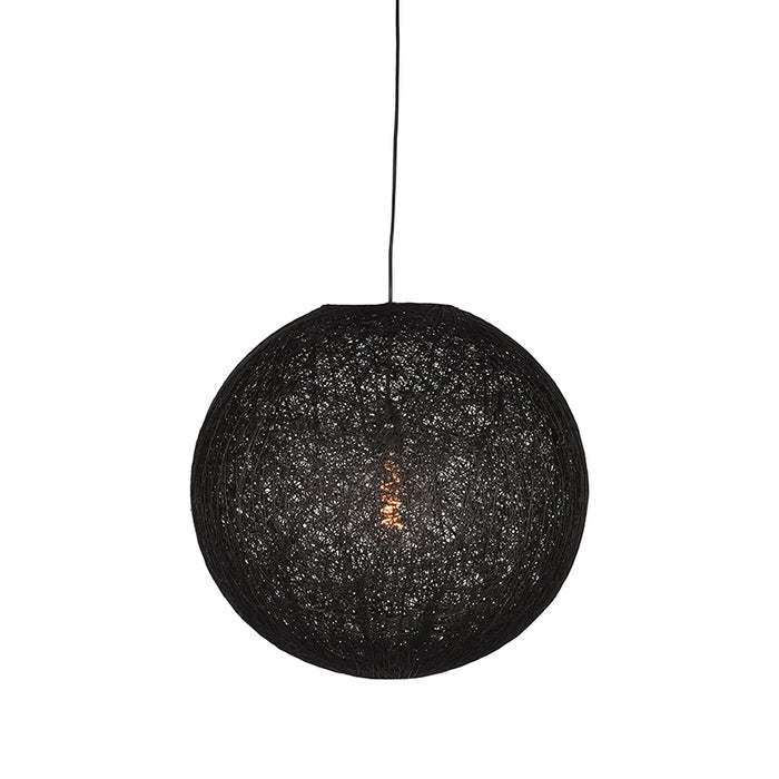Hanglamp Twist | Vlas | Zwart M