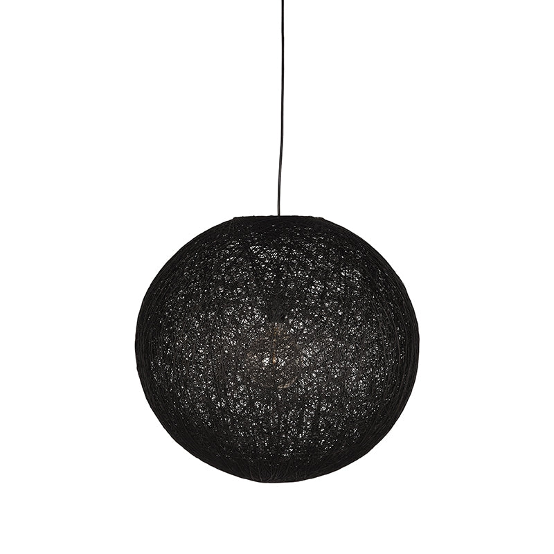 Hanglamp Twist | Vlas | Zwart M