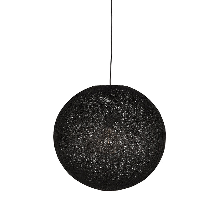 Hanglamp Twist | Vlas | Zwart M
