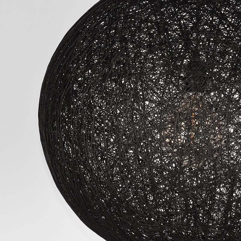 Hanglamp Twist | Vlas | Zwart M