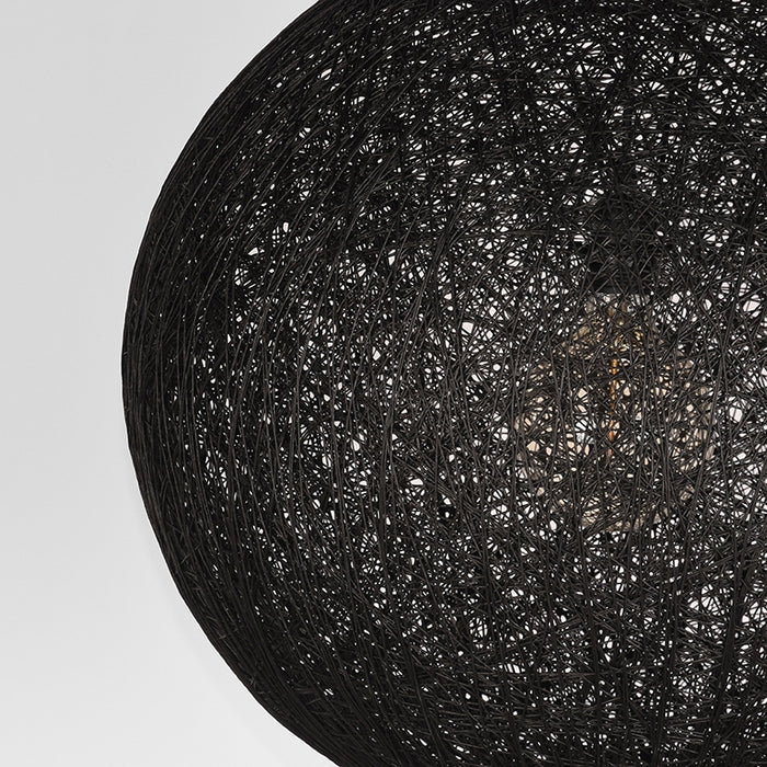 Hanglamp Twist | Vlas | Zwart M