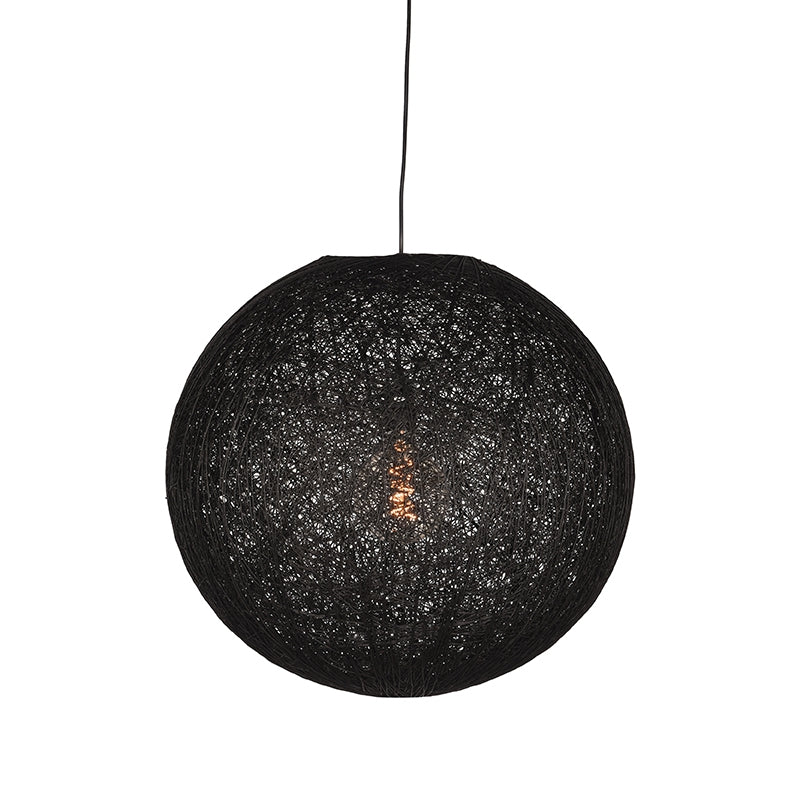 Hanglamp Twist | Vlas | Zwart L