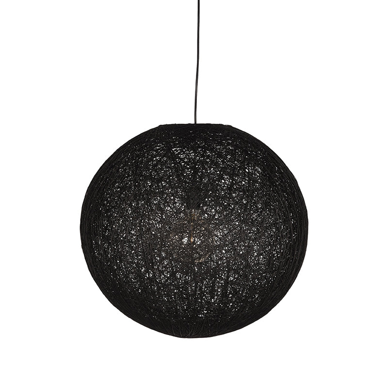 Hanglamp Twist | Vlas | Zwart L