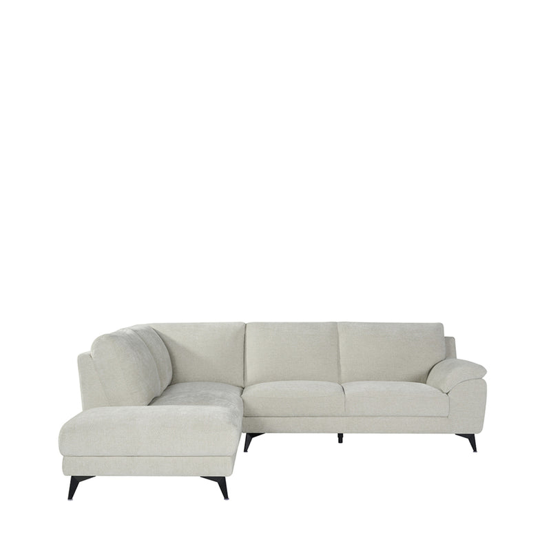 Hoekbank Santino | Links | Naturel | 257x94 215x85 cm