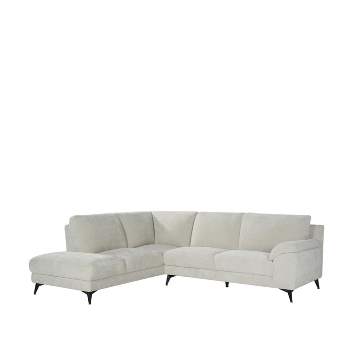 Hoekbank Santino | Links | Naturel | 257x94 215x85 cm