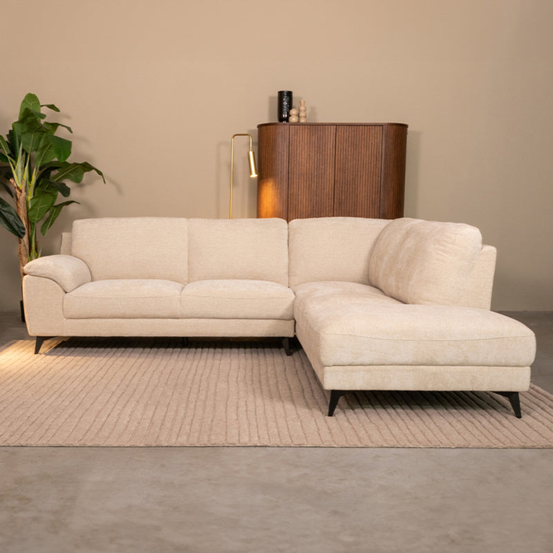 Hoekbank Santino | Rechts | Naturel | 257x94 215x85 cm