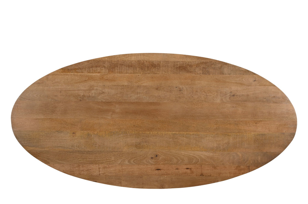 Eettafel Jesper | Mangohout | Ovaal | Matrixpoot | 240cm