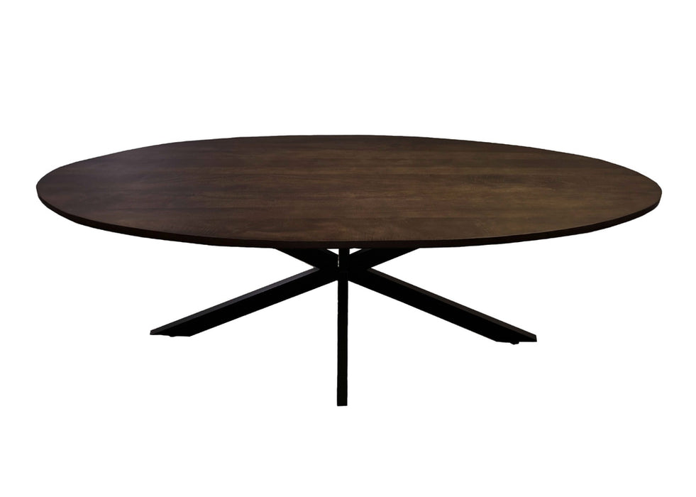 Eettafel Jesper Brown | Mangohout | Ovaal | Matrixpoot