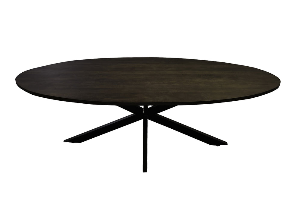 Eettafel Jesper Brown | Mangohout | Ovaal | Matrixpoot | 240cm