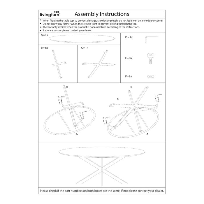 Eettafel Jesper Black | Mangohout | Rond | Matrixpoot | 130cm