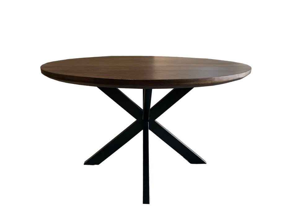 Eettafel Jesper Brown | Mangohout | Rond | Matrixpoot
