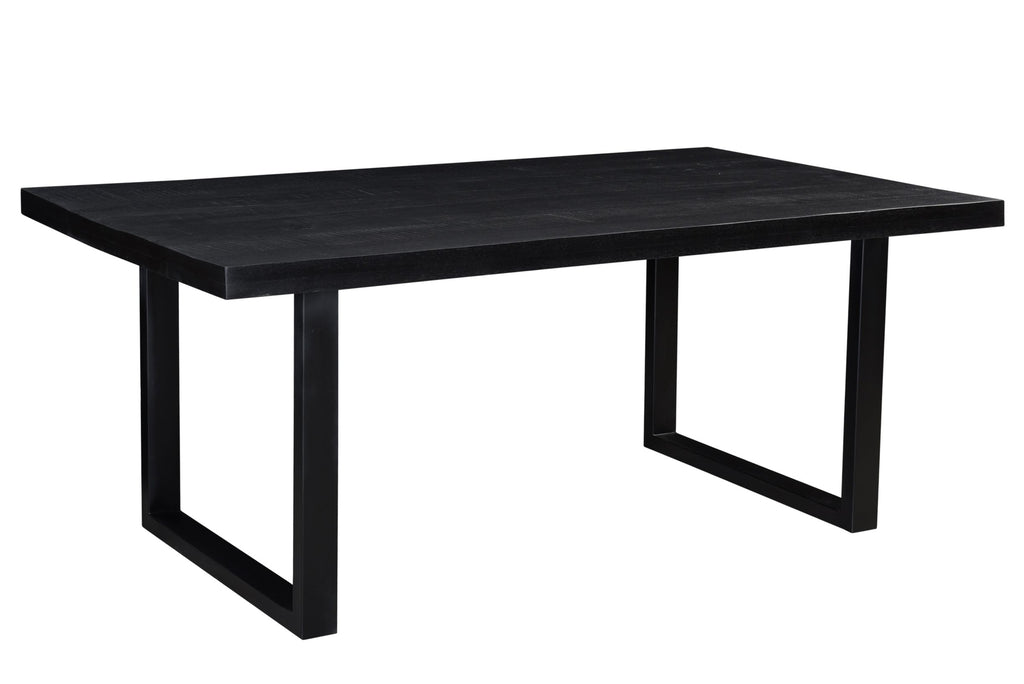 Eettafel Kala Black | Mangohout | Rechthoek | 200 cm