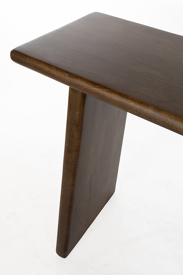Lagos | Massief Mangohout - Dark Walnut - Gelakt | 100 x 20 cm | wandtafel 160, Mango