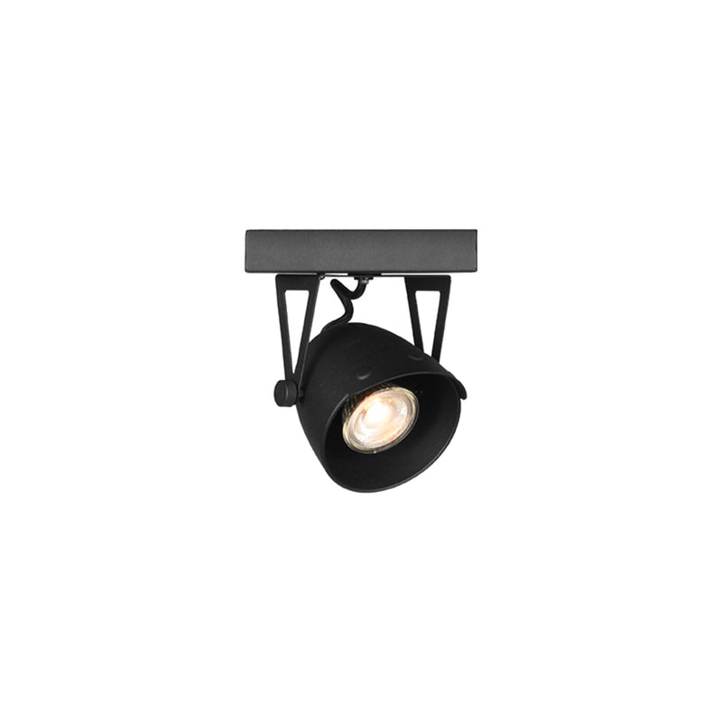 Spot Cap | Metaal | led Zwart 1 Lichts