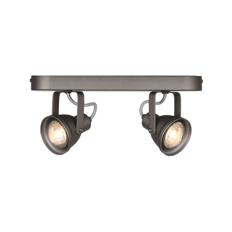 Spot Max | Metaal | led Grijs 2 Lichts