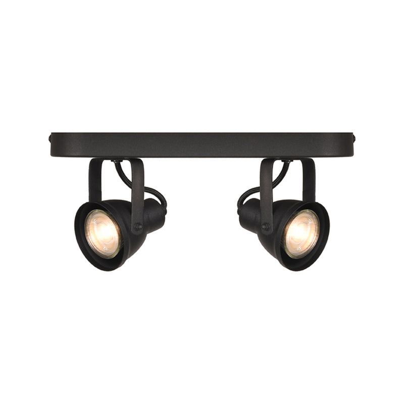 Spot Max | Metaal | led Zwart 2 Lichts