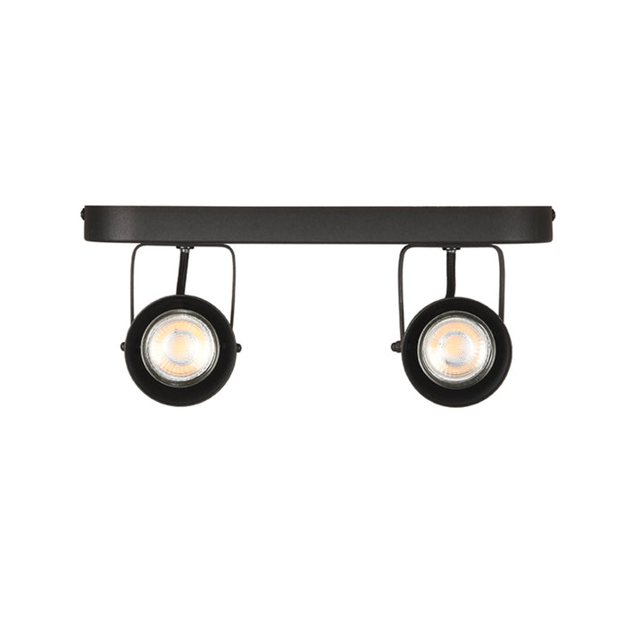 Spot Max | Metaal | led Zwart 2 Lichts